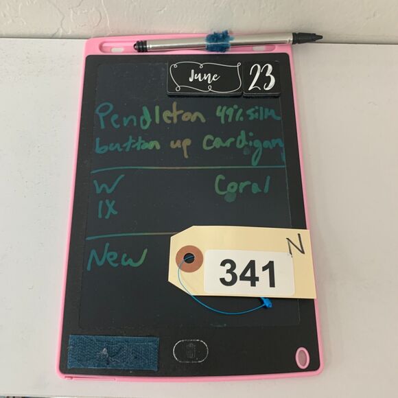 Pendleton Silk Blend Cardigan Womens Plus 1X Coral Long Sleeve Button Up Sweater - Picture 12 of 13